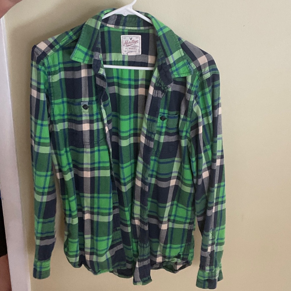 Heritage Green and Blue Flannel Shirt